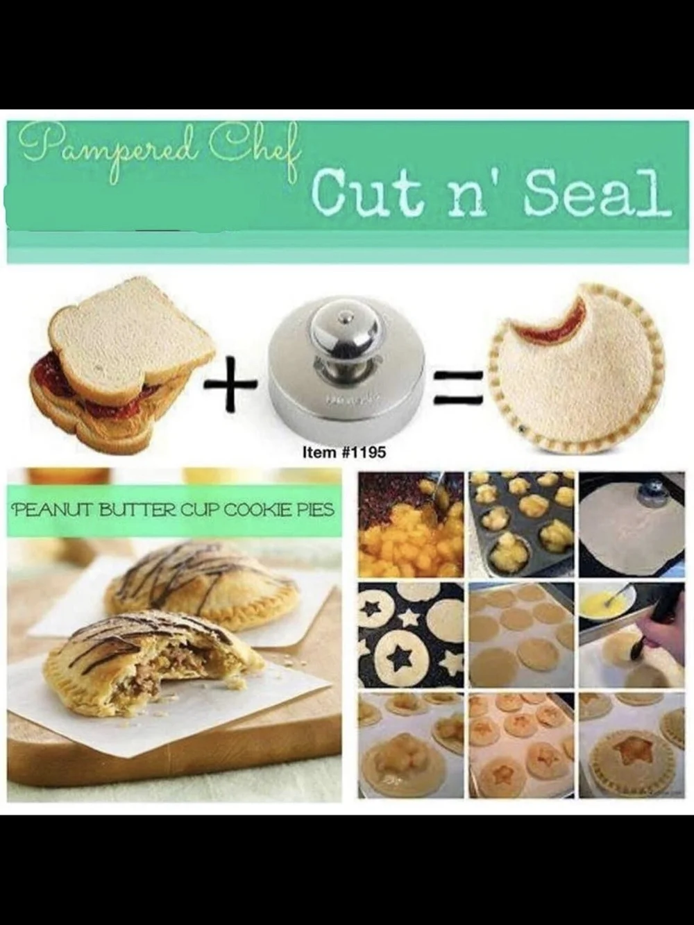 Pampered Chef Stainless Steel Cut-N-Seal 1195